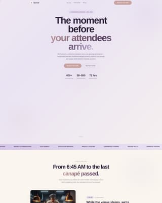 Conference Event Catering & Corporate Summit Website Template