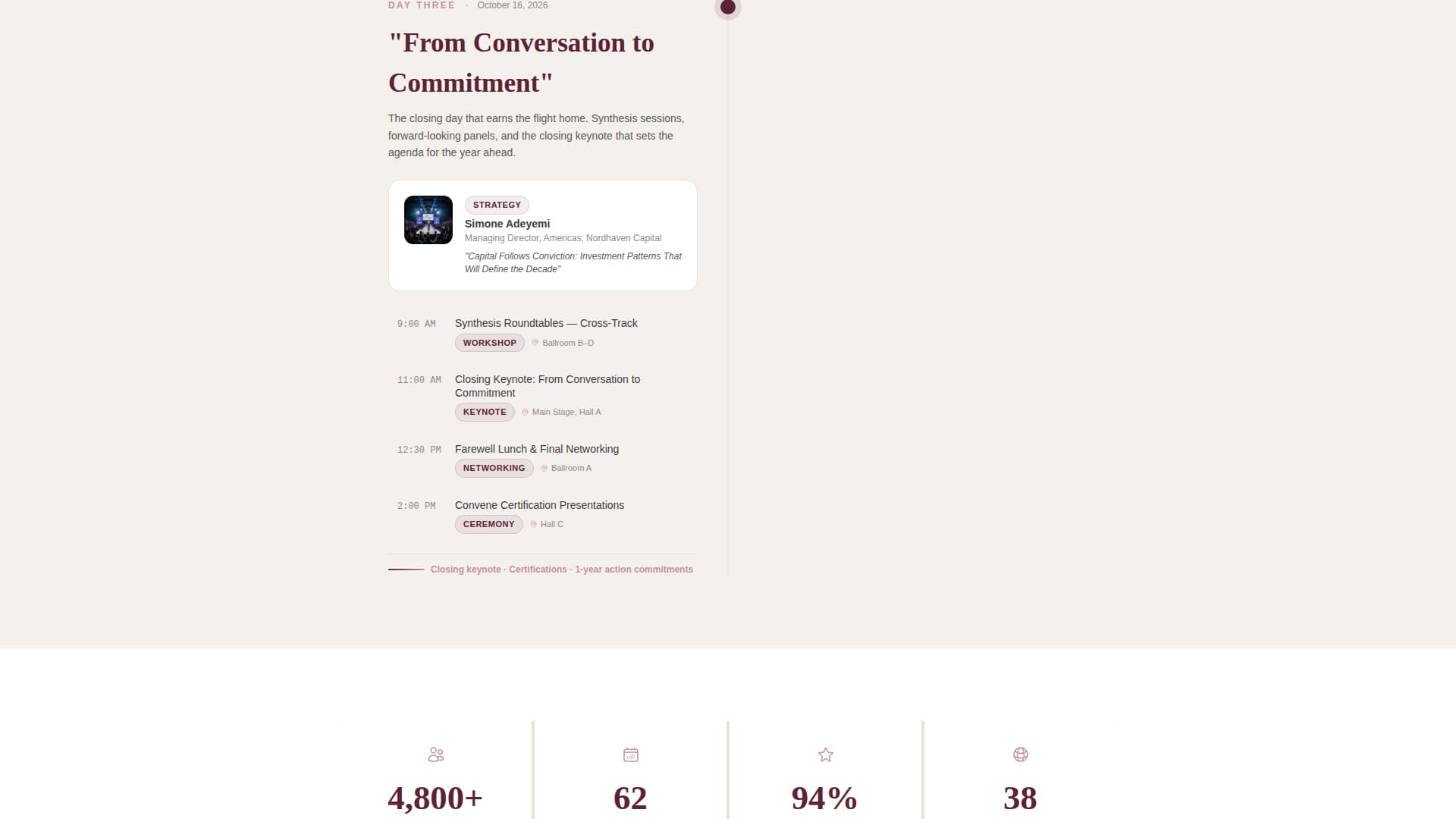 Convene - Dynamic Conference Landing Page Template
