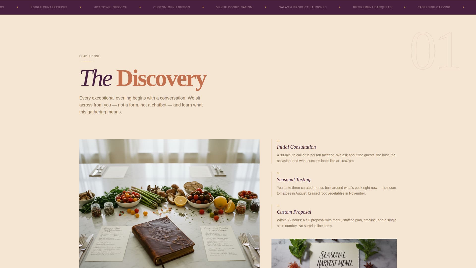 Gather - Elegant Catering Landing Page Template