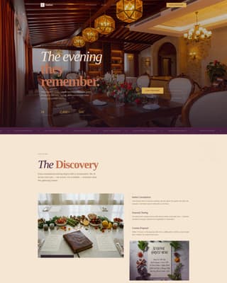 Corporate Event Catering Timeline & Booking Website Template