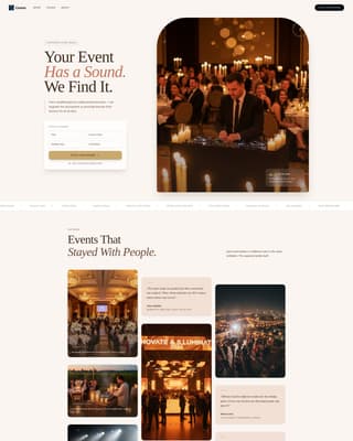 Corporate Event DJ & Music Services Website Template