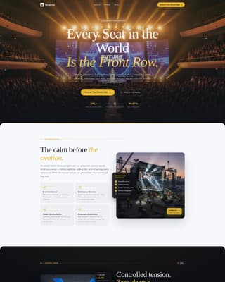 Corporate Event Live Streaming Services Website Template
