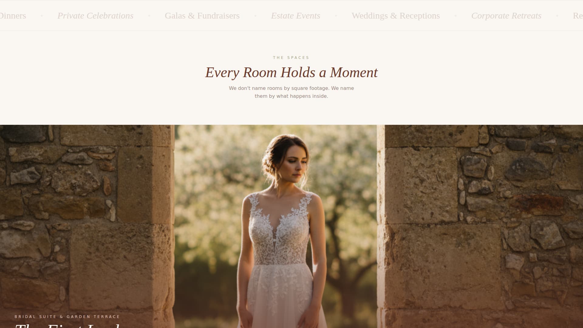 Fairway - Elegant Venue Landing Page Template