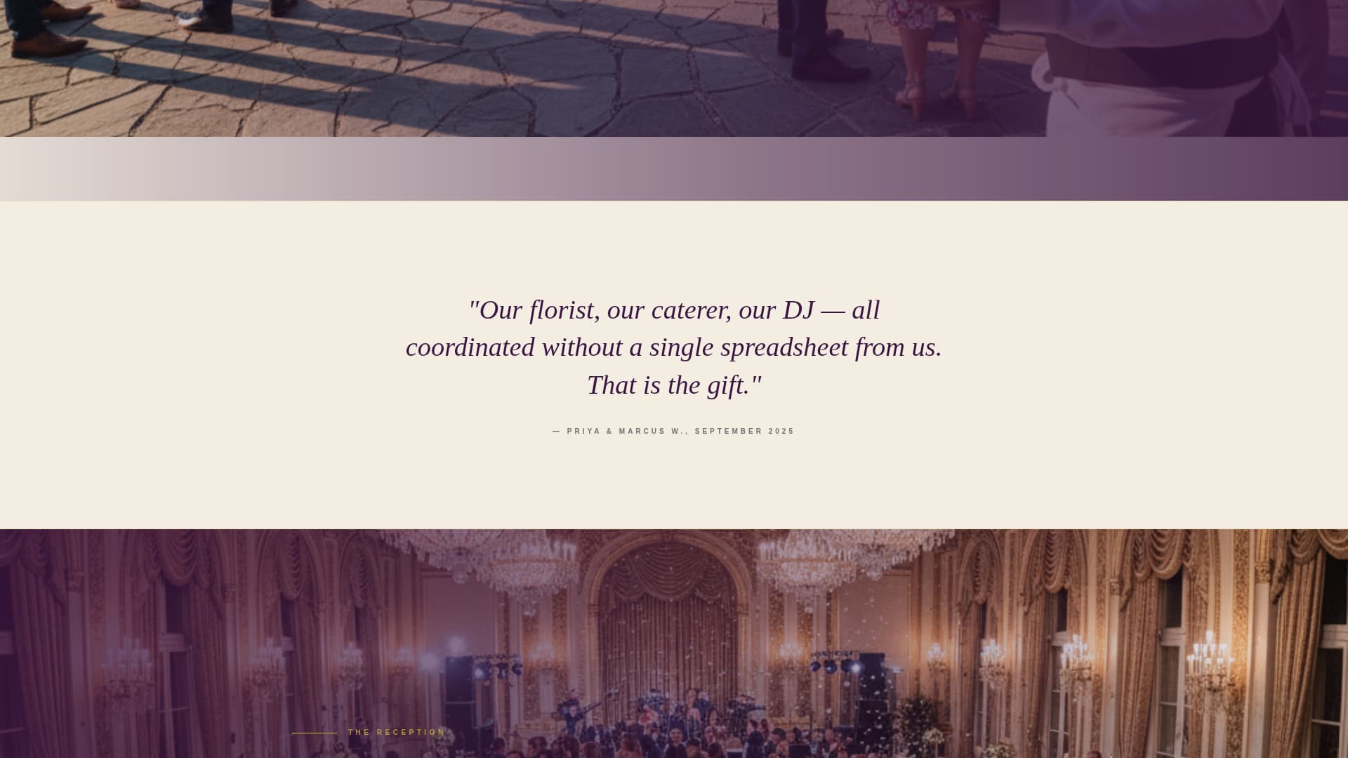 Vow - Luxe Weddingvenue Landing Page Template