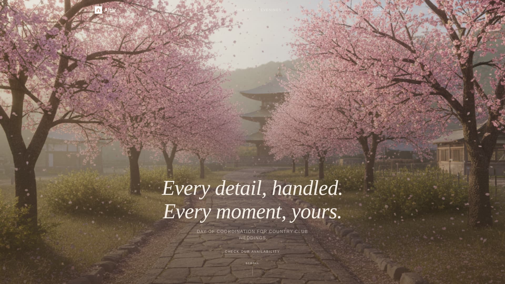 Altar - Elegant Coordinator Landing Page Template