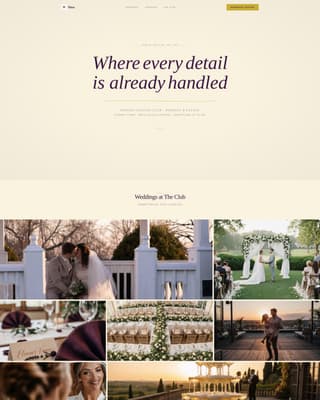 Vows - Elegant Weddingvenue Landing Page Template