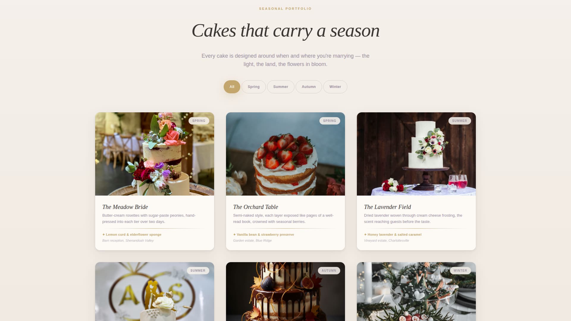 Flour - Heartfelt Wedding Landing Page Template