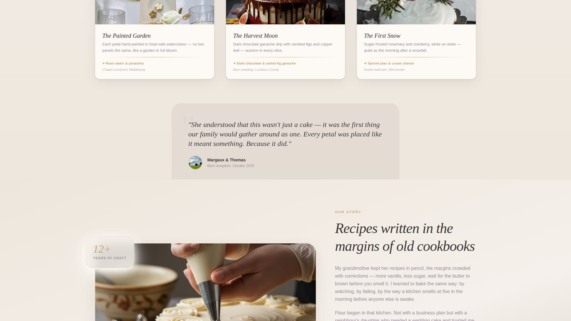 Flour - Heartfelt Wedding Landing Page Template