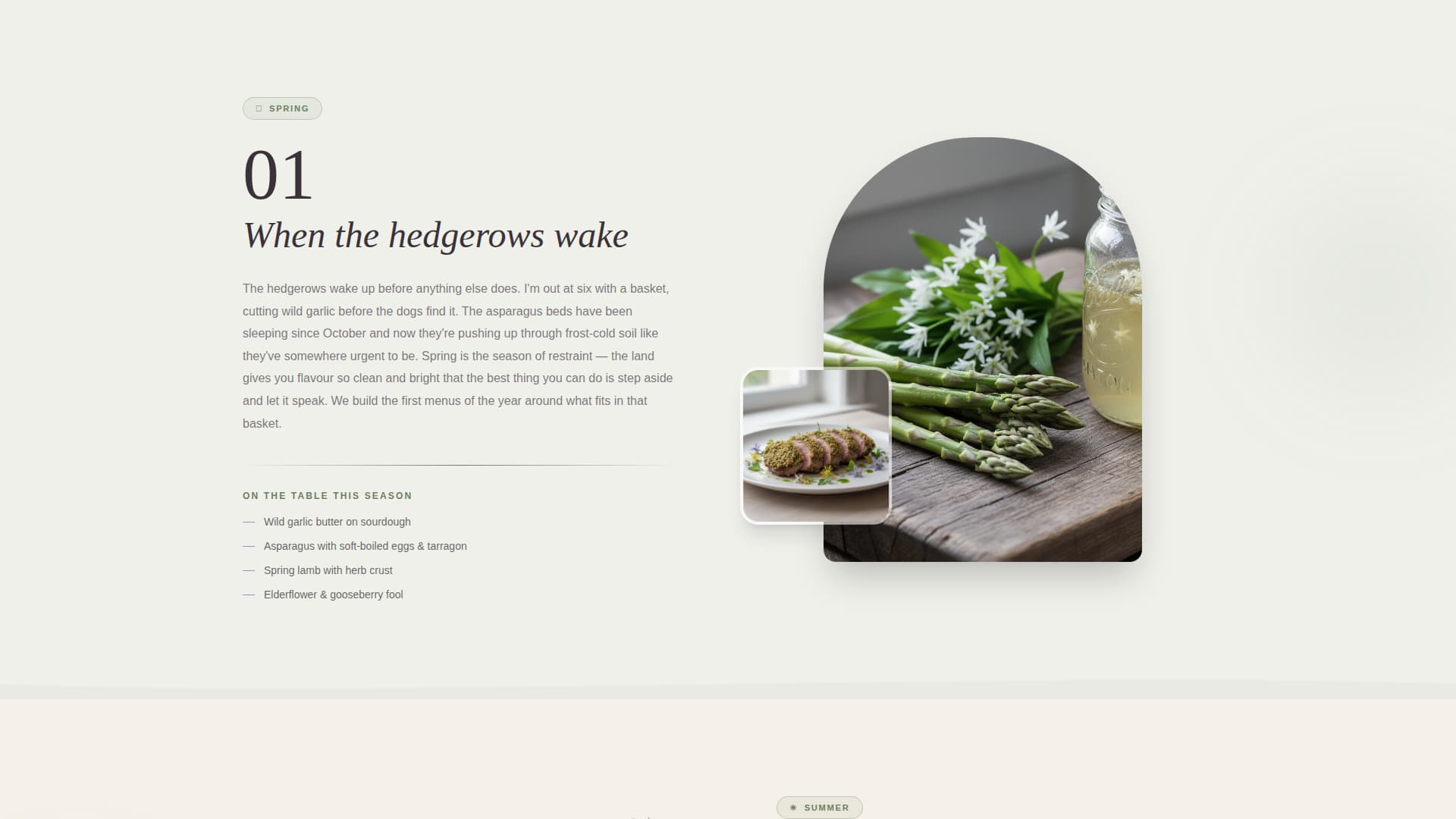 Gather - Enchanting Caterer Landing Page Template