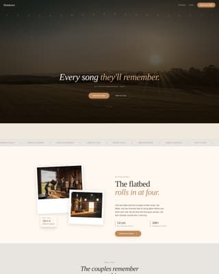 Hoedown - Rustic Wedding Landing Page Template