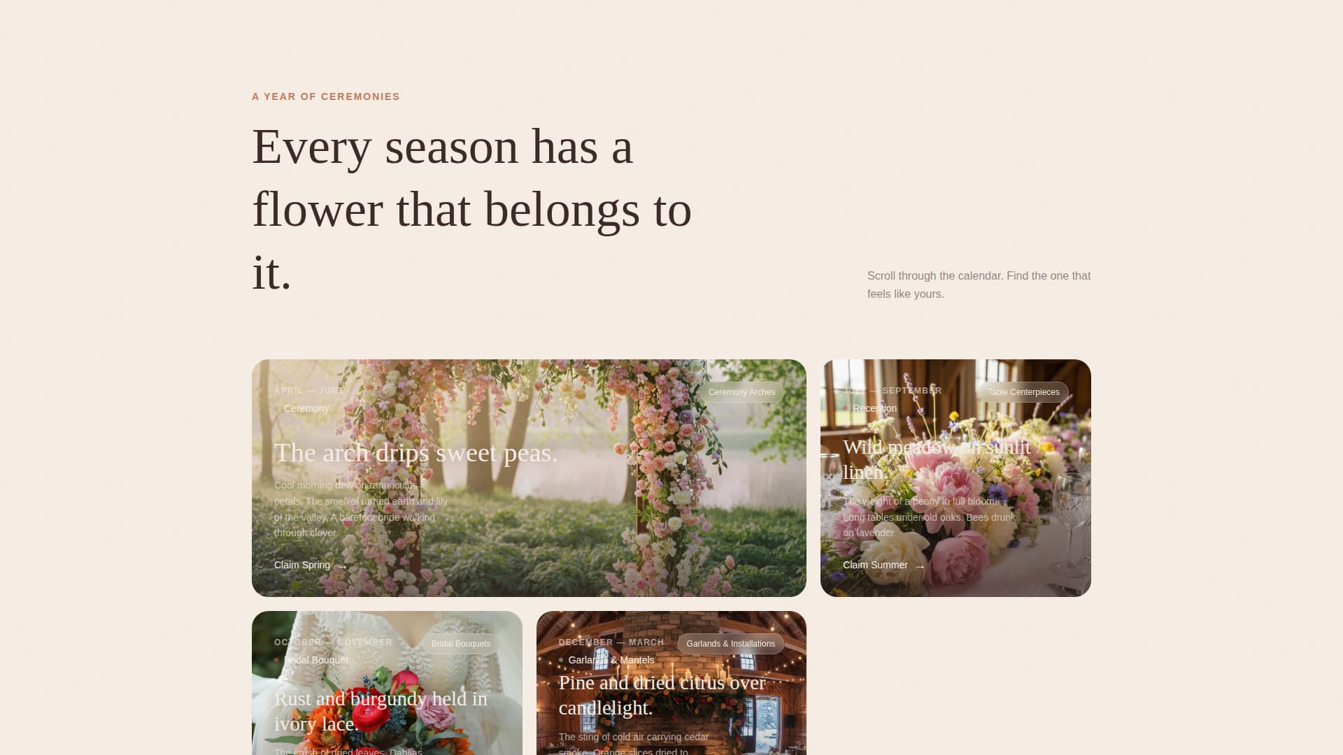 Blossom — Premium Floral Design Landing Page Template
