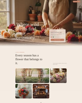 Blossom — Premium Floral Design Landing Page Template