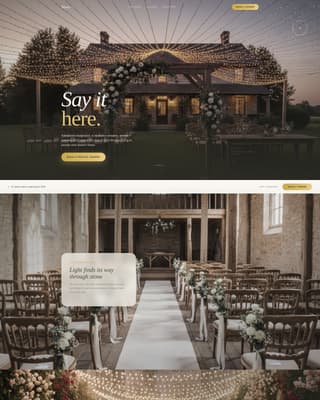 Vows - Enchanting Weddingvenue Landing Page Template