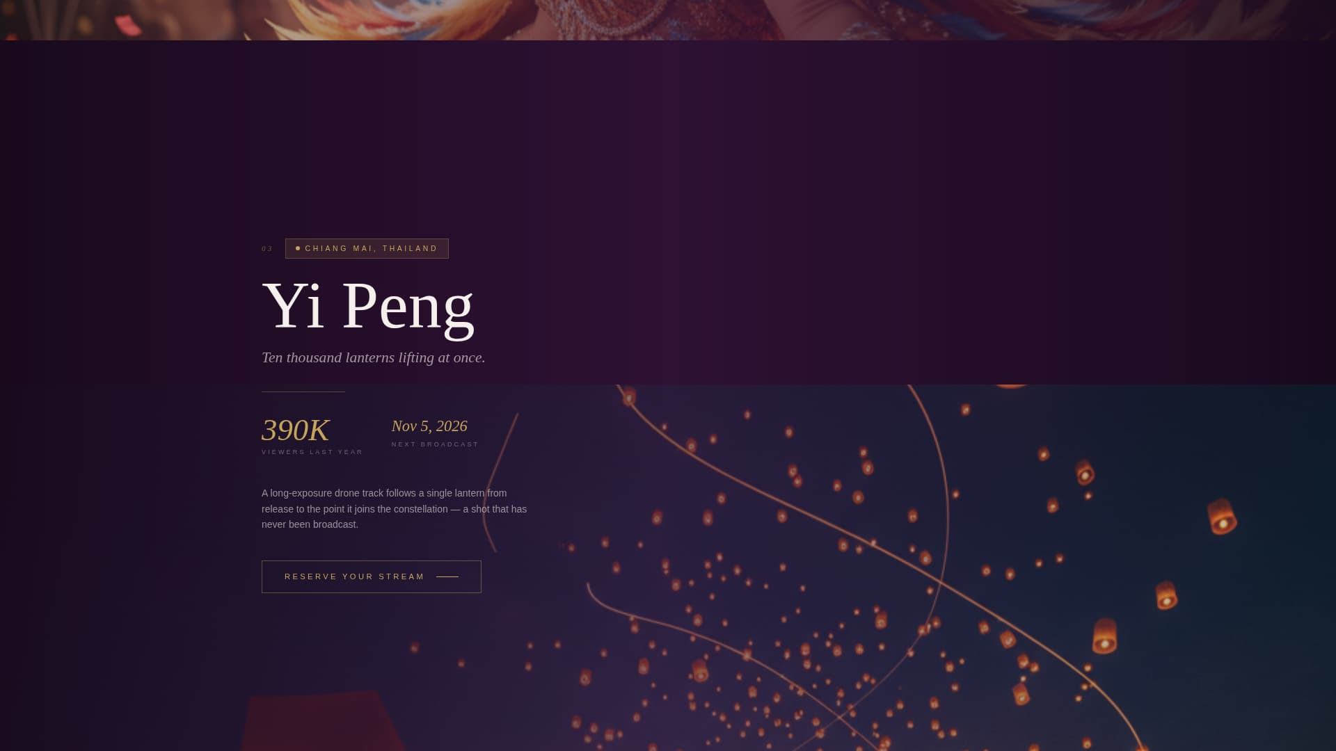 Broadcast - Cinematic Festival Landing Page Template