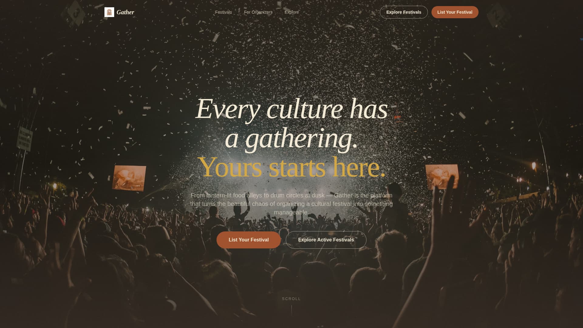 Merrymaking — Festival Celebration Landing Page Template