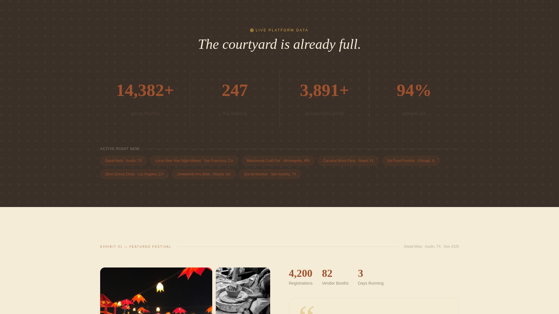 Merrymaking — Festival Celebration Landing Page Template