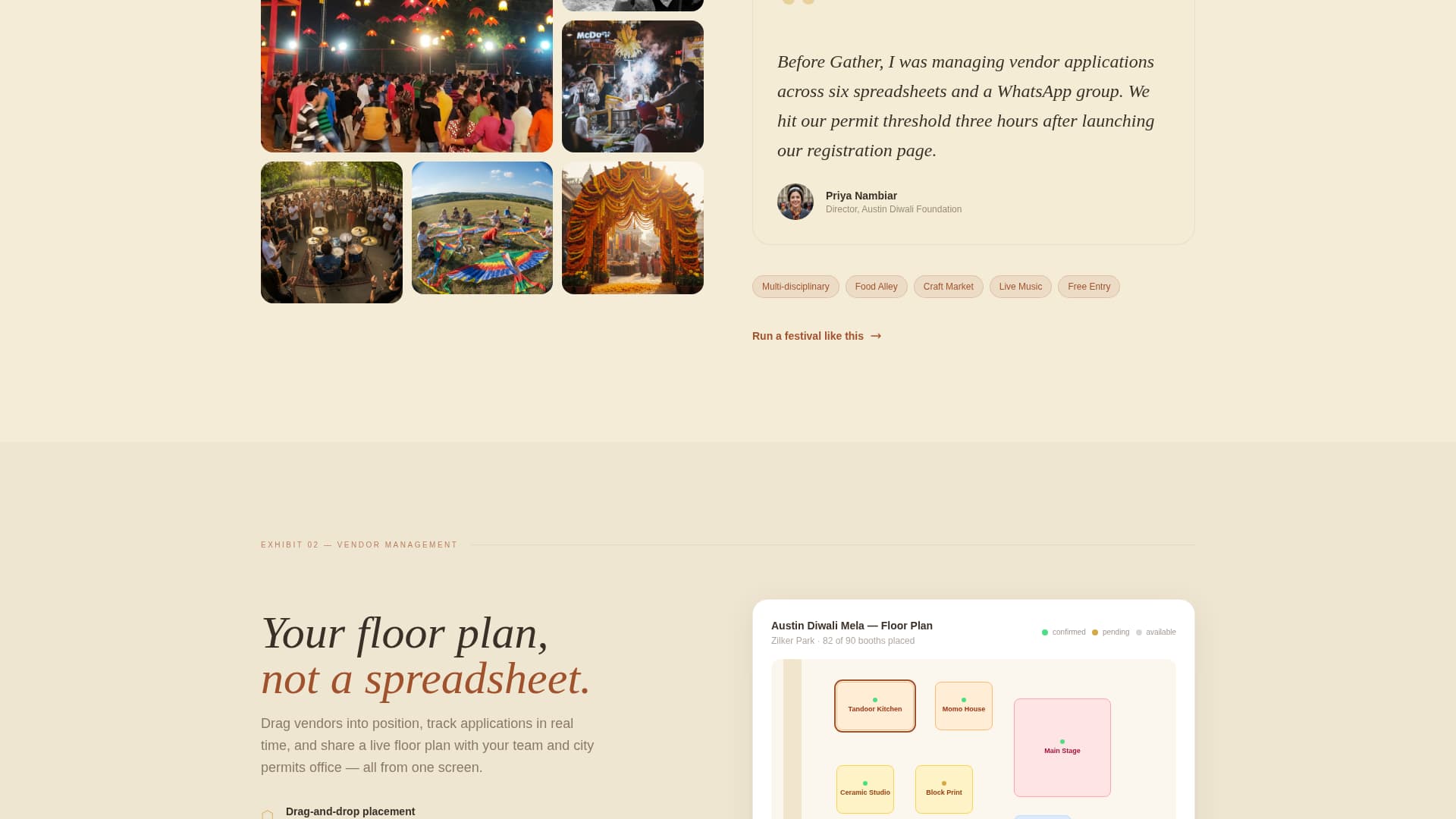 Merrymaking — Festival Celebration Landing Page Template
