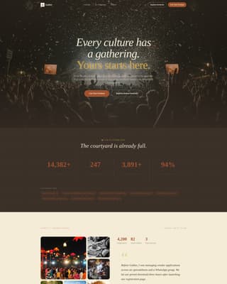 Cultural Festival Event Reviews Website Template