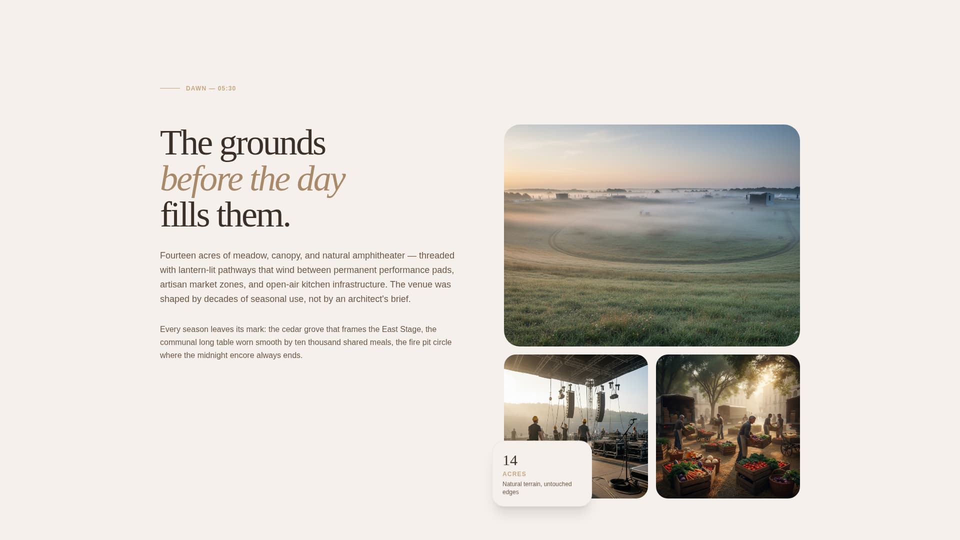 Gather - Immersive Festival Landing Page Template