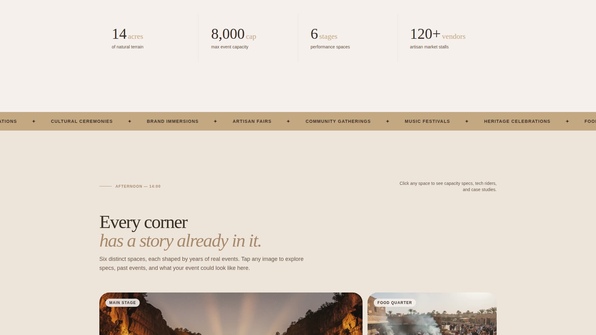 Gather - Immersive Festival Landing Page Template