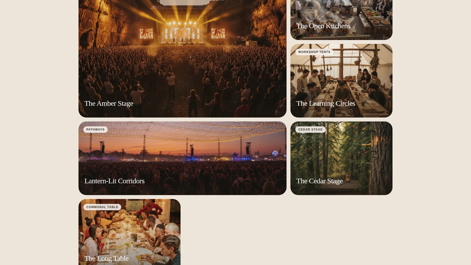 Gather - Immersive Festival Landing Page Template