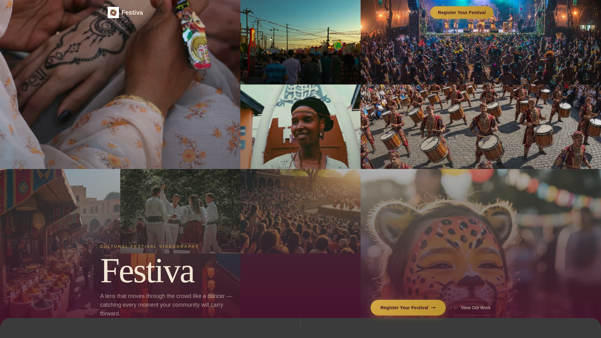 Festiva - Vibrant Festival Landing Page Template