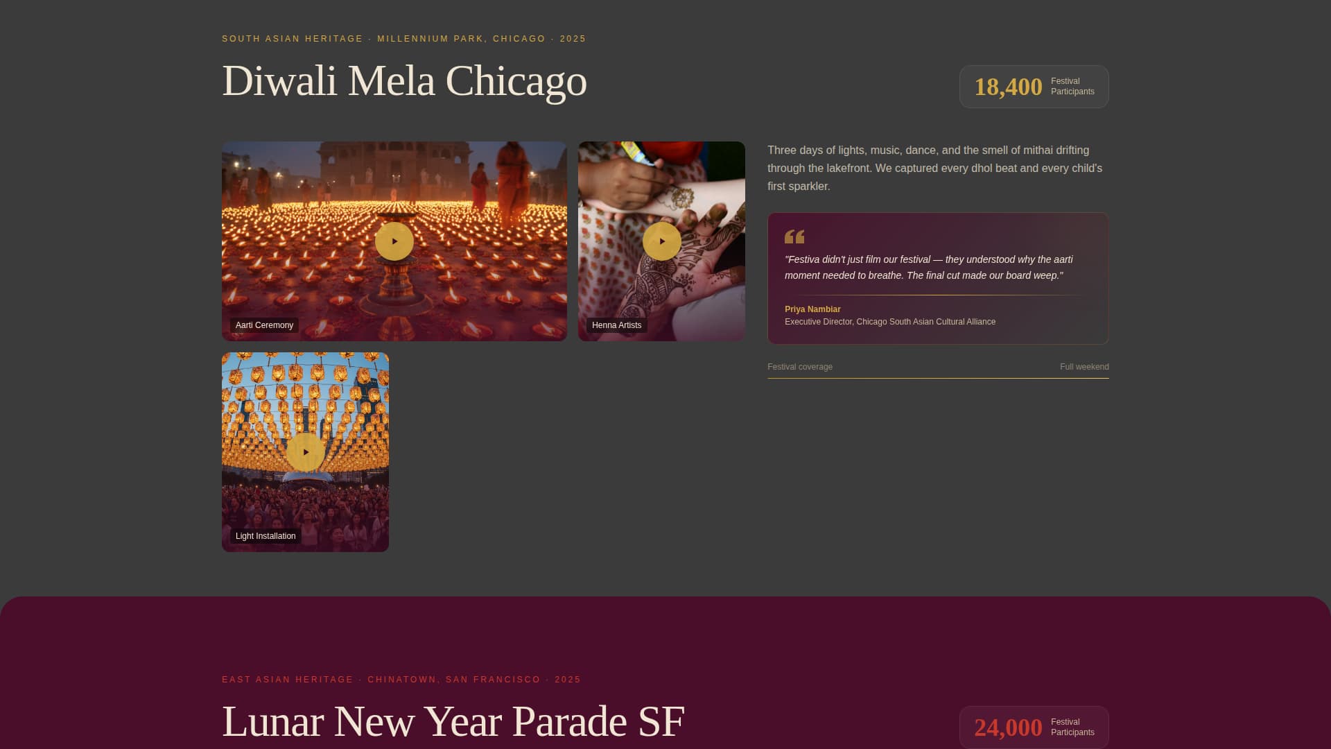 Festiva - Vibrant Festival Landing Page Template