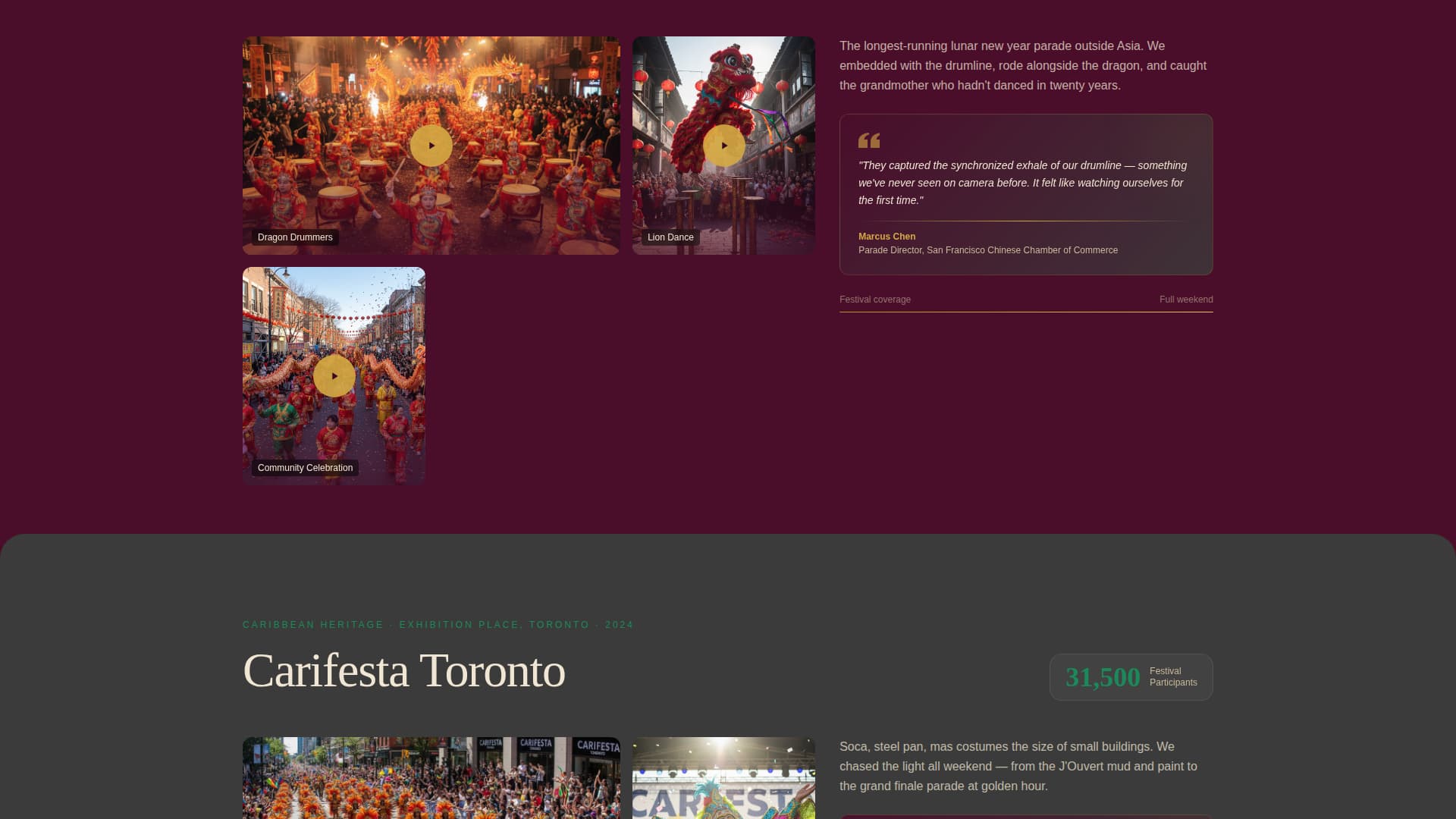 Festiva - Vibrant Festival Landing Page Template