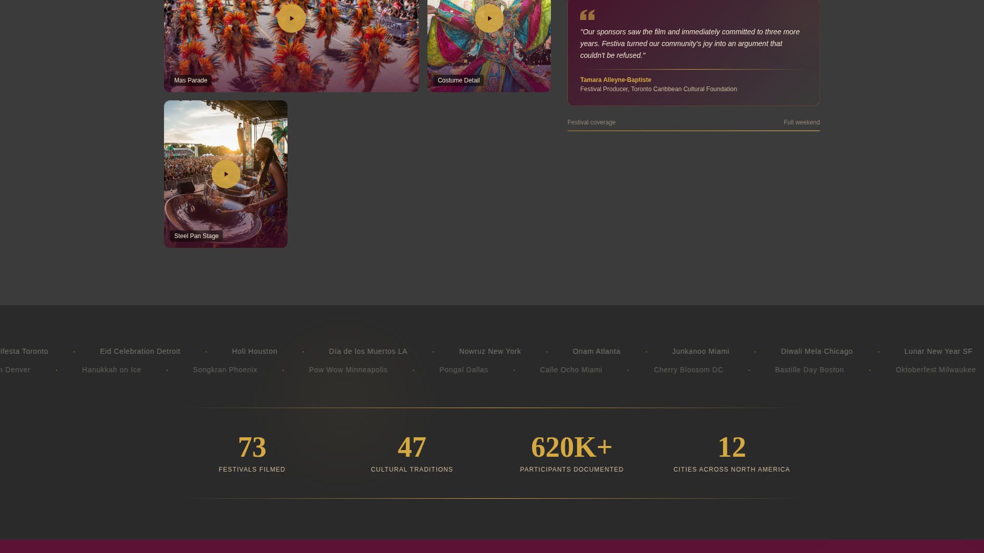 Festiva - Vibrant Festival Landing Page Template