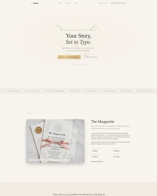Vellum - Heirloom Wedding Landing Page Template