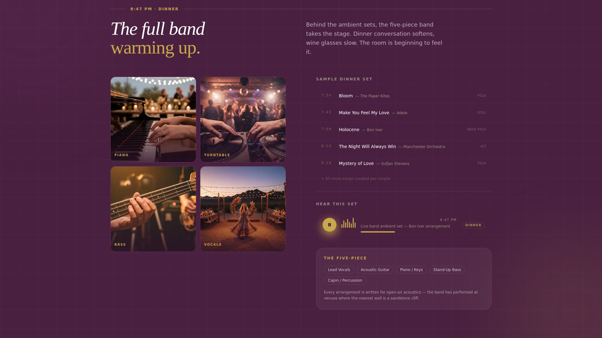 Serenade - Enchanting Desertwedding Landing Page Template
