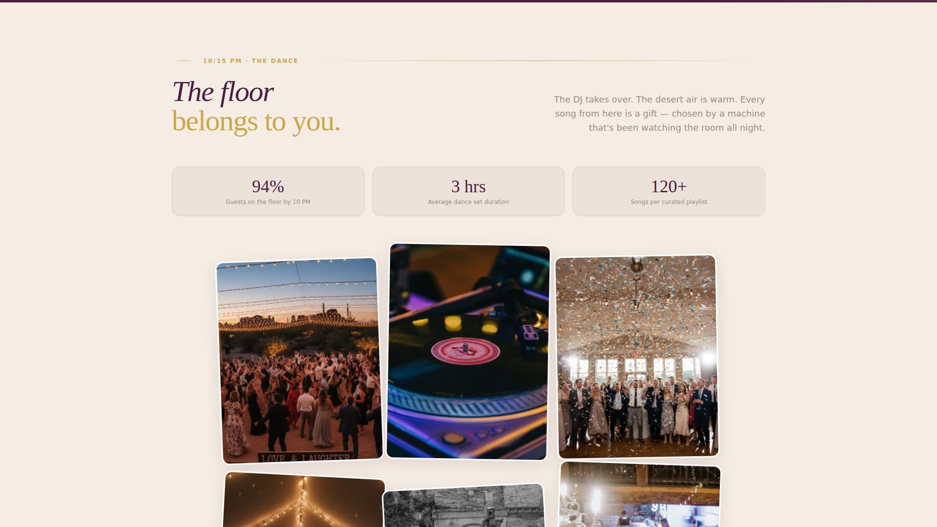 Serenade - Enchanting Desertwedding Landing Page Template