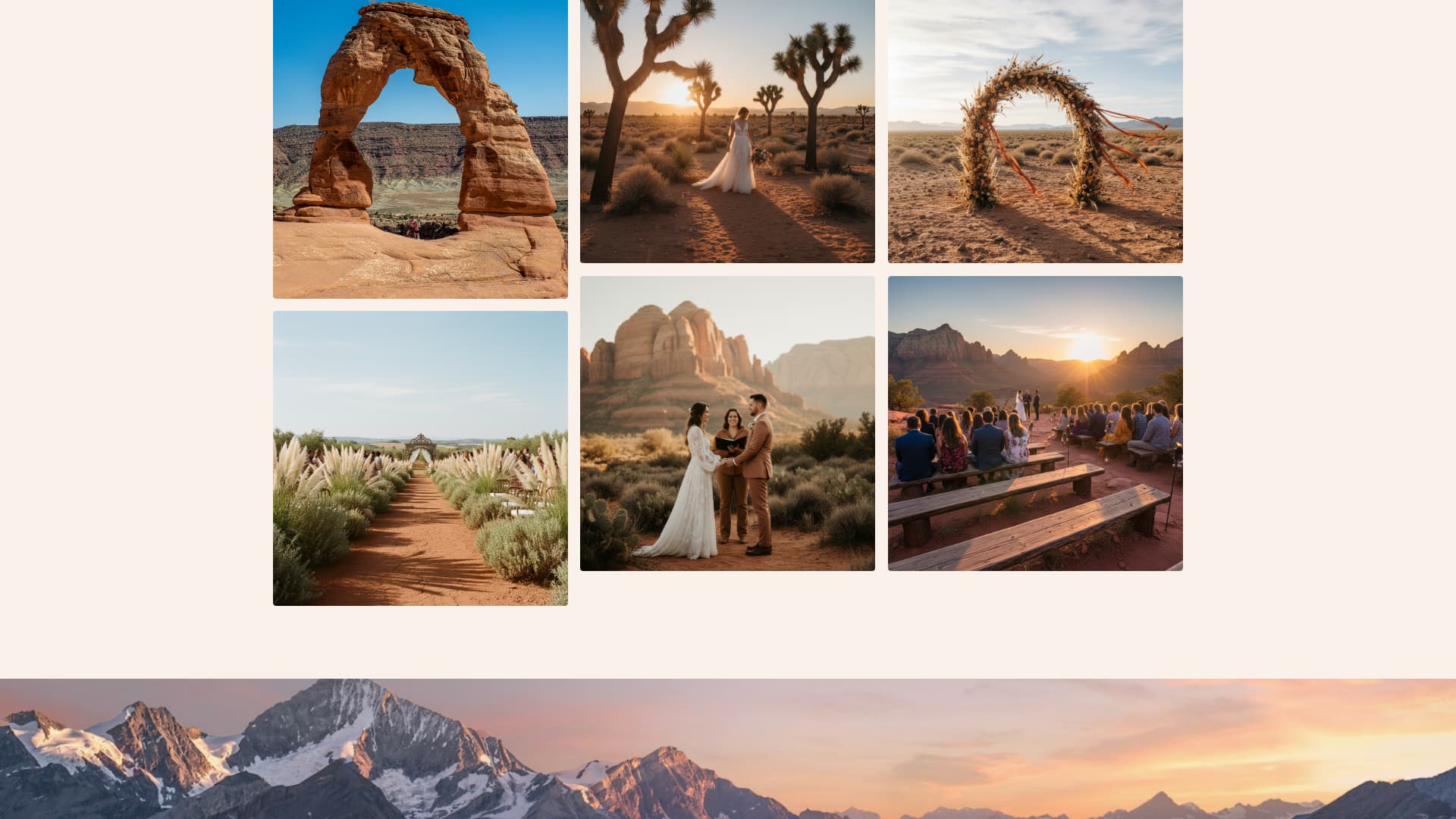 Vow - Breathtaking Desertwedding Landing Page Template