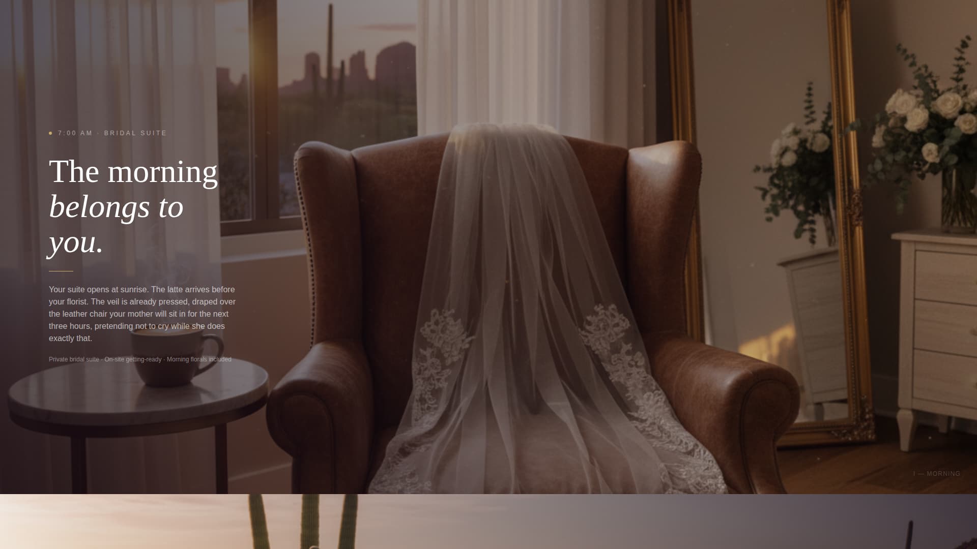 Sand — Desert Wedding Landing Page Template