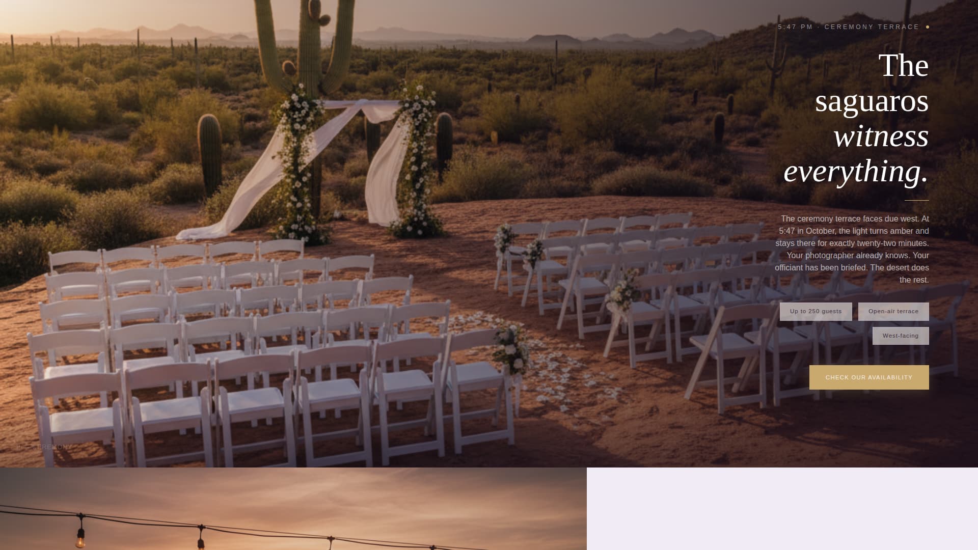 Sand — Desert Wedding Landing Page Template