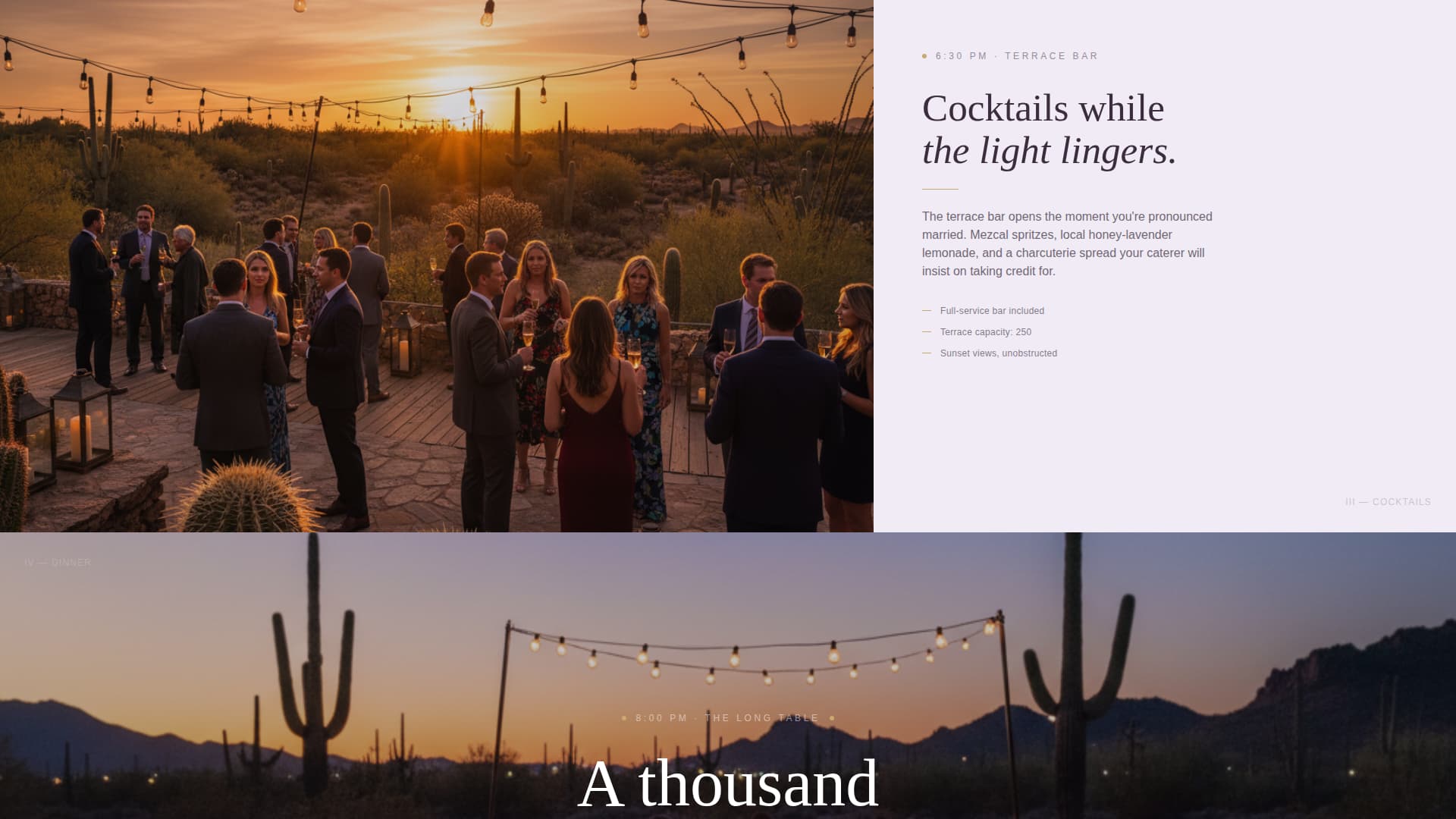 Sand — Desert Wedding Landing Page Template