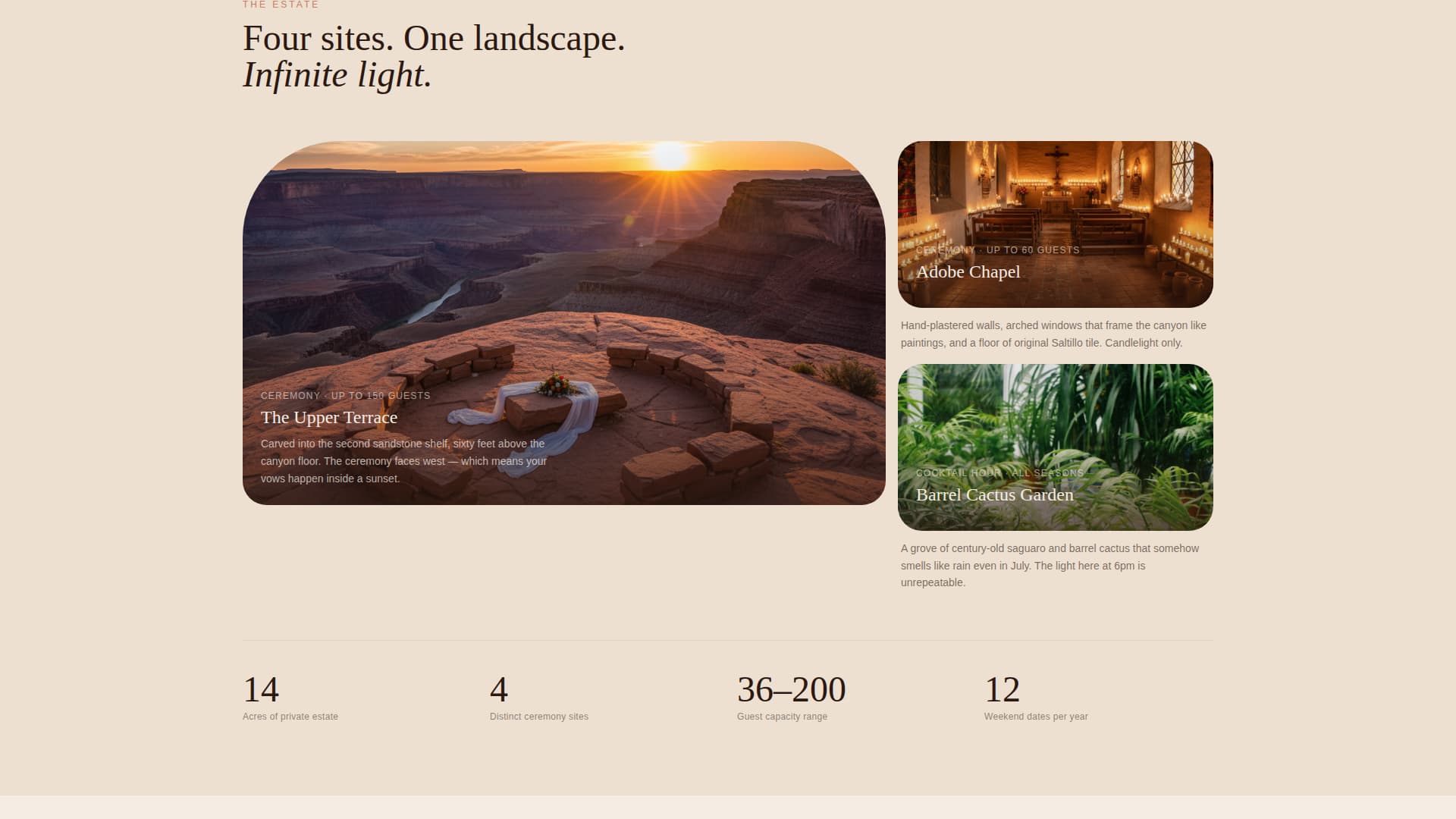 Altar - Breathtaking Desertwedding Landing Page Template