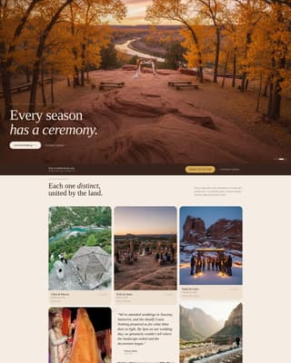 Altar - Breathtaking Desertwedding Landing Page Template