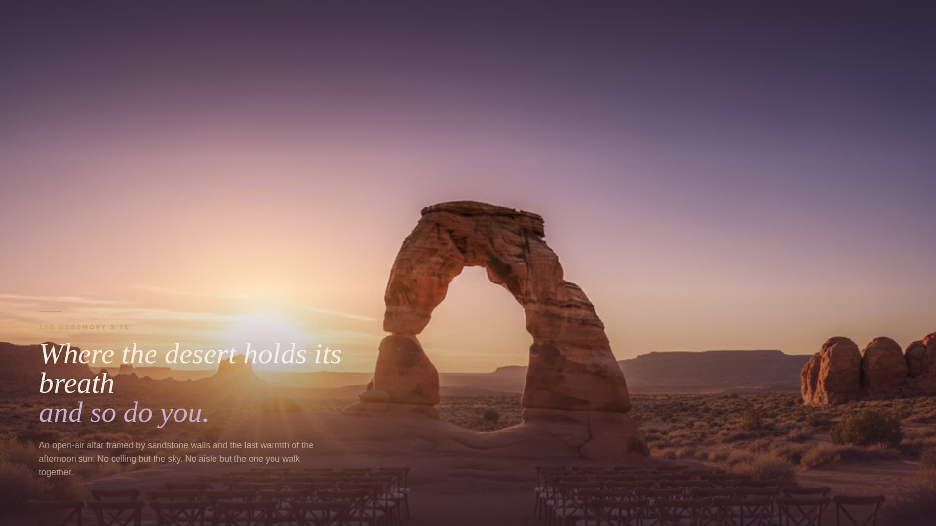 Mirage - Enchanting Desertwedding Landing Page Template