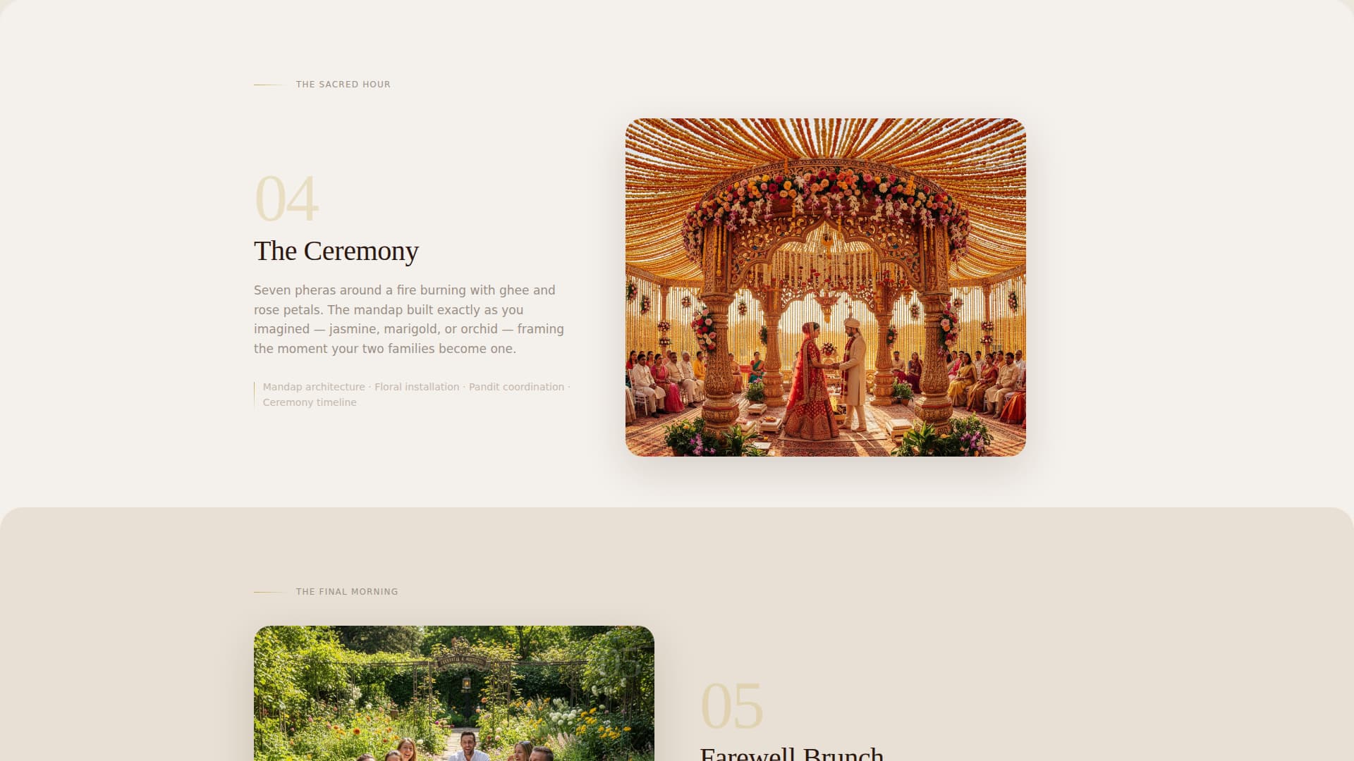 Mandap - Breathtaking Destinationwedding Landing Page Template
