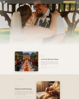 Indian Wedding Professional Website Template