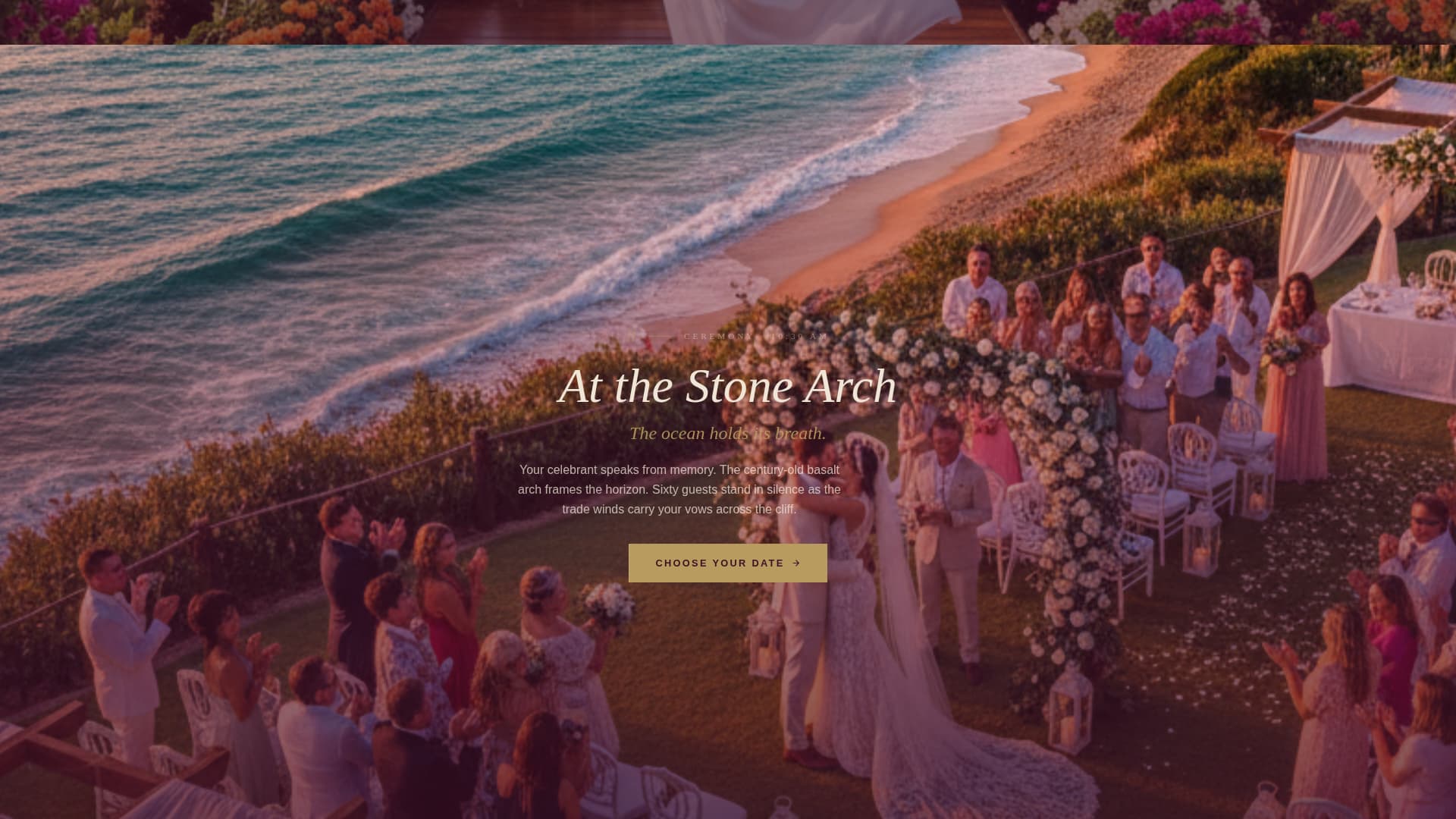 Vows - Enchanting Destination Landing Page Template