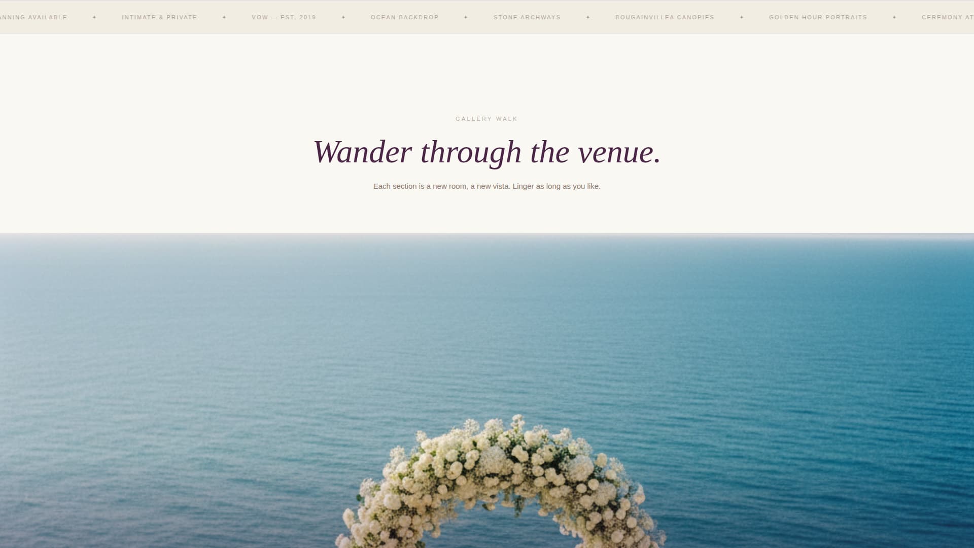 Vow - Breathtaking Weddingvenue Landing Page Template