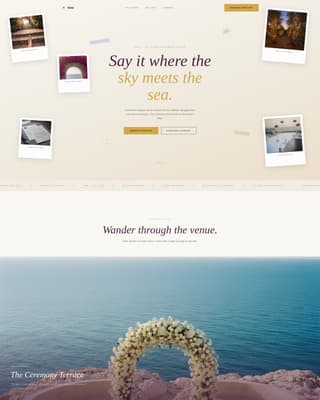 Wedding Venue Advanced Booking Website Template