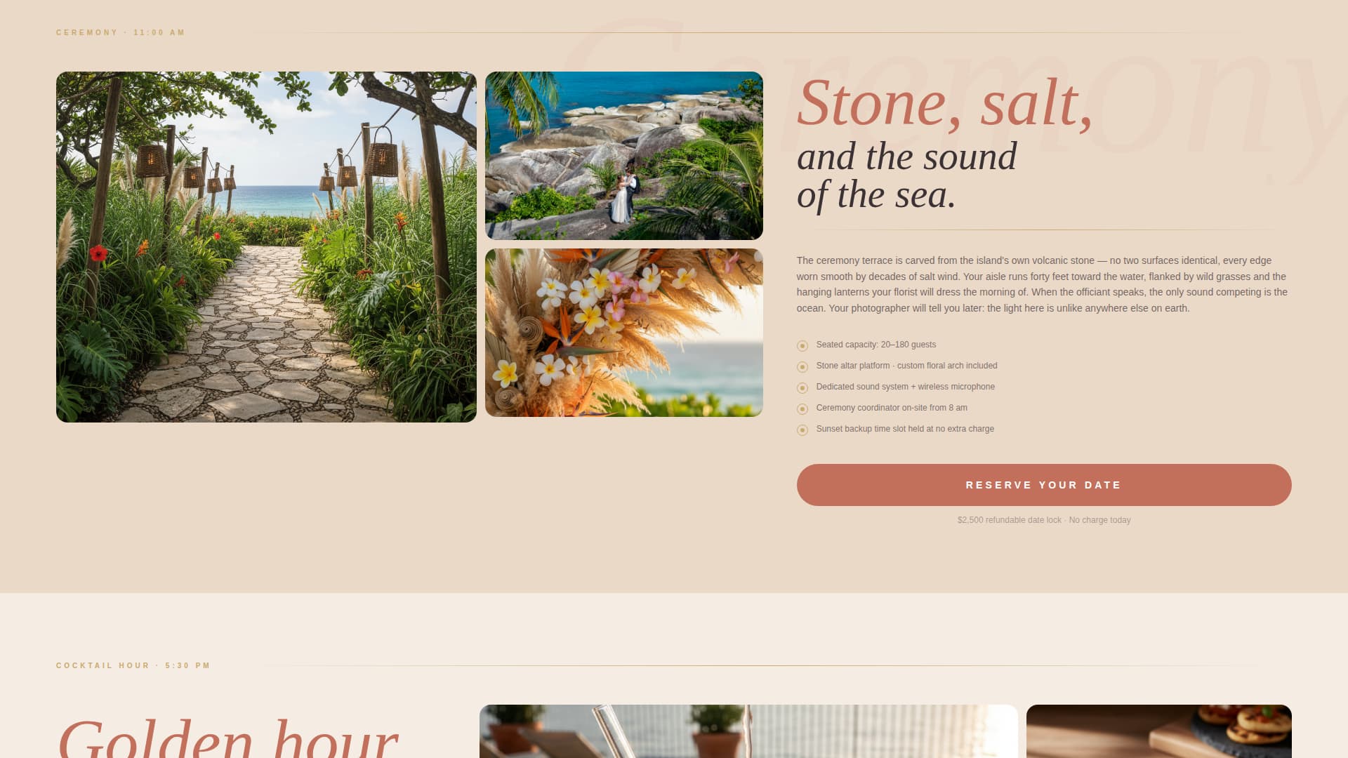 Vow - Breathtaking Destinationwedding Landing Page Template