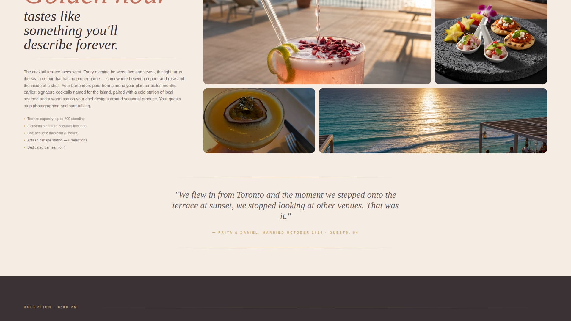 Vow - Breathtaking Destinationwedding Landing Page Template