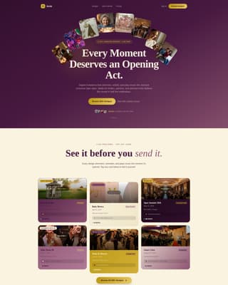 Wedding Invitation & Stationery Reviews Website Template