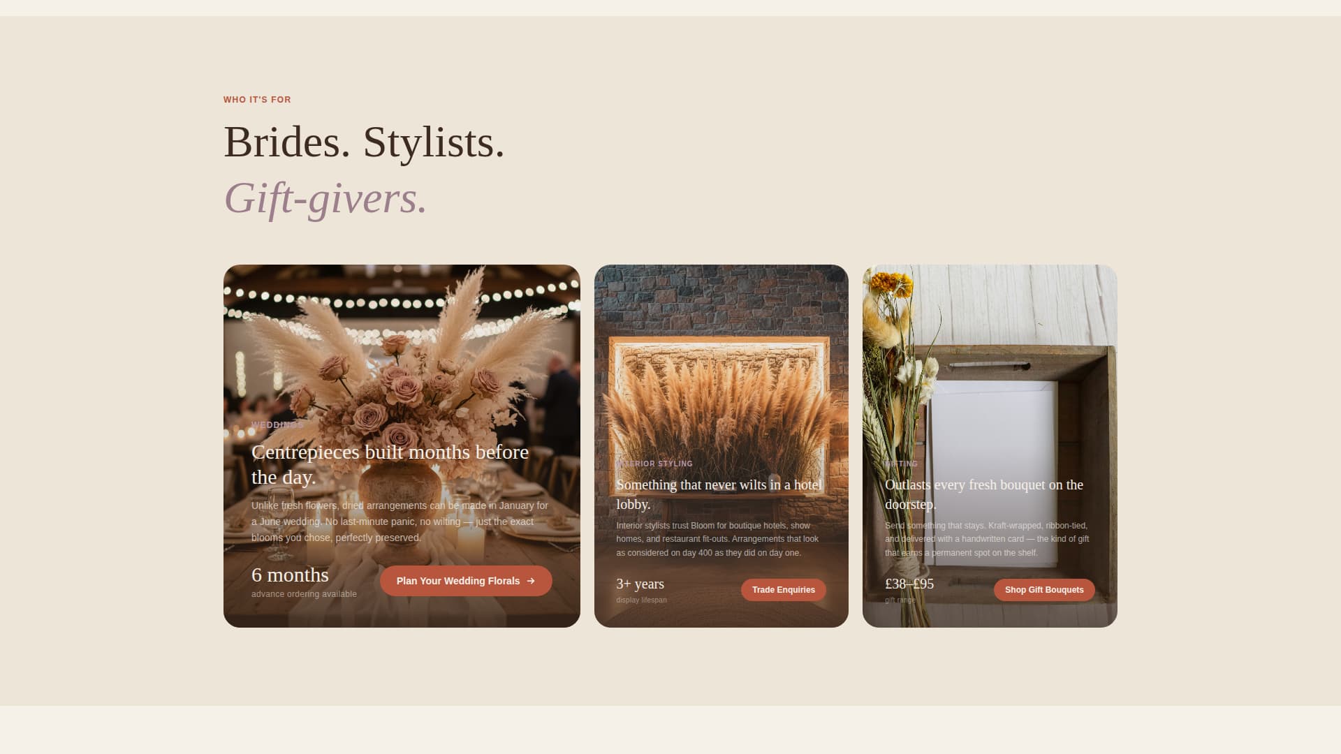 Bloom - Timeless Florist Landing Page Template
