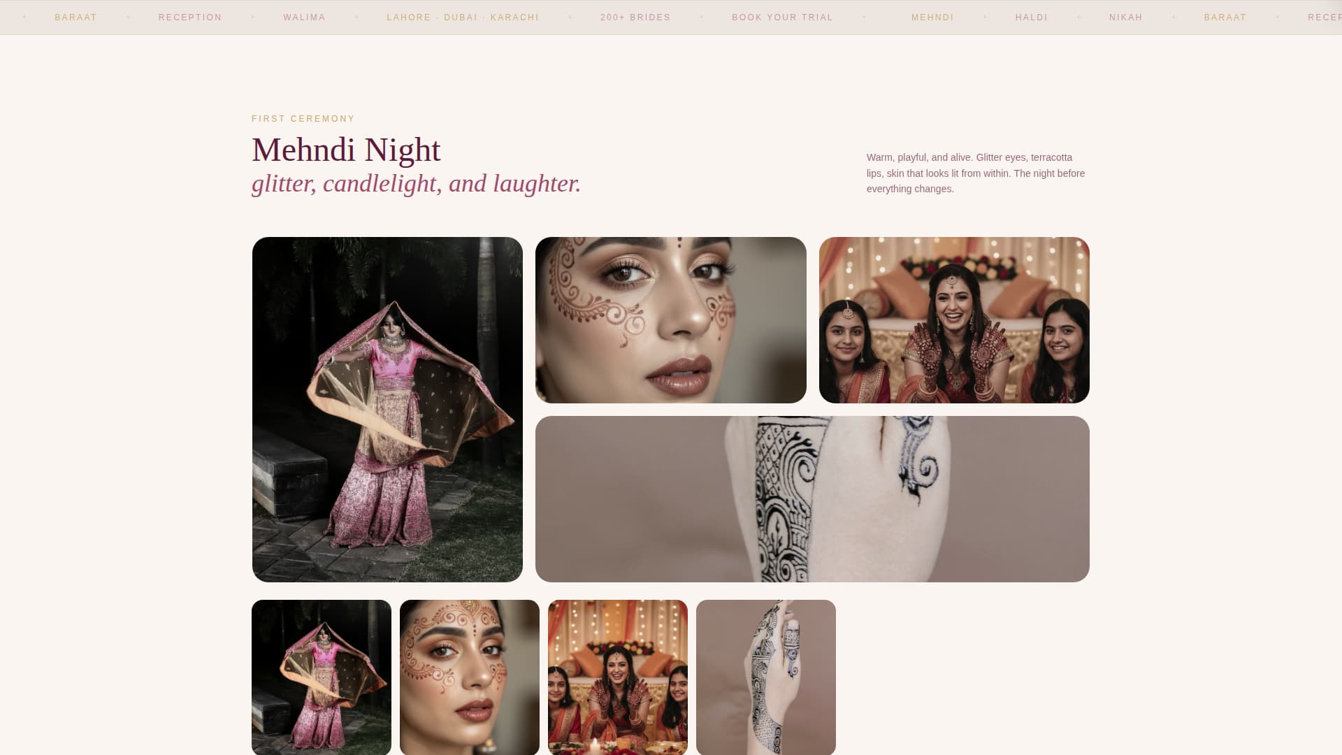 Dulhan - Elegant Bridal Landing Page Template