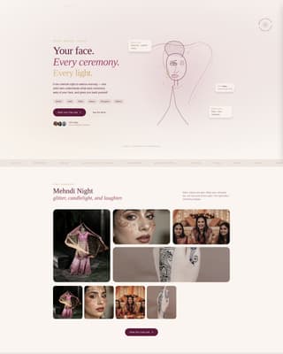 Indian Wedding Booking Website Template